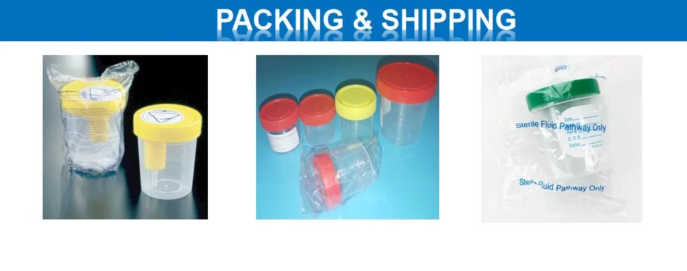 Patient Test Sample Cup Sputum Fecal Specimen Collector 30ml 60ml 120ml Stool Urine Container