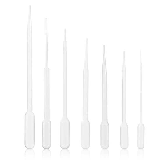 Disposable Pasteur Pipette Dropper 1ml 2ml 3ml Plastic Transfer Pasteur Pipette for Laboratory